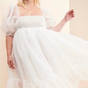 Selkie Ivory French Puff Dress 3XL